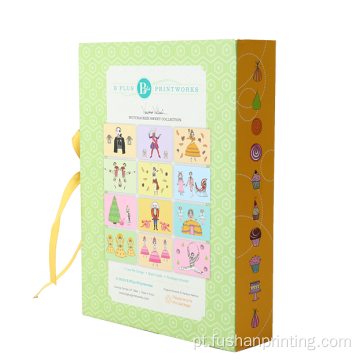 Caixa de presente de embalagem de jóias impressas personalizadas em forma de caixa de presente